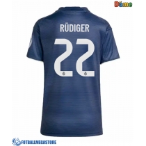 Fotballdrakt Dame Real Madrid Antonio Rudiger #22 Bortedrakt 2025-26 Kortermet